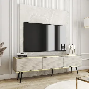 Obrazek Szafka RTV Oro Mdf Ryfla 175 Beż+ Nogi Czarne