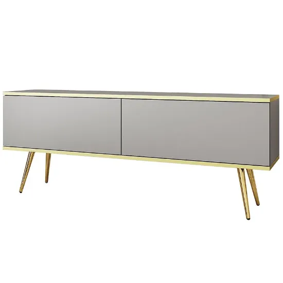 Obrazek Szafka RTV Oro 135 Szary+ Nogi Czarne