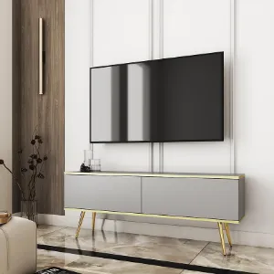 Obrazek Szafka RTV Oro 135 Szary+ Nogi Czarne