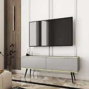 Obrazek Szafka RTV Oro 135 Szary+ Nogi Czarne