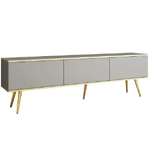 Obrazek Szafka RTV Oro 175 Szary+ Nogi Czarne