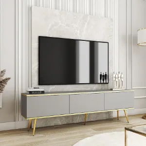 Obrazek Szafka RTV Oro 175 Szary+ Nogi Czarne