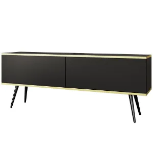 Obrazek Szafka RTV Oro 135 Czarny+ Nogi Czarne