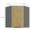 Obrazek Szafka Kuchenna Cremona Ant 60x60 Gn-72 1f (45°)