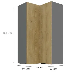 Obrazek Szafka Kuchenna Cremona Ant 60x60 Gn-108 2f (90°)
