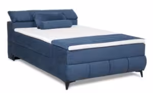 Obrazek Łóżko tapicerowane Lavia 140x200 cm granat