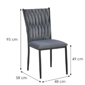 Obrazek Krzesło Glamour 12511 szare