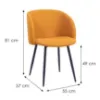 Obrazek Krzesło Nadia 12544 musztardowe