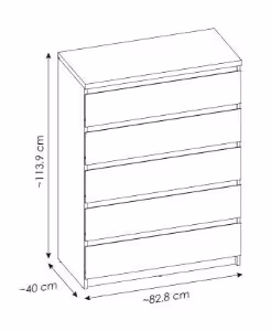 Obrazek Komoda z szufladami Fribo FRIK06