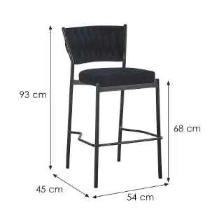 Obrazek Stołek barowy Glamour 12514 czarny