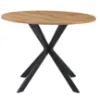 Obrazek Stół Flint 12516 100x100 naturalny/czarny
