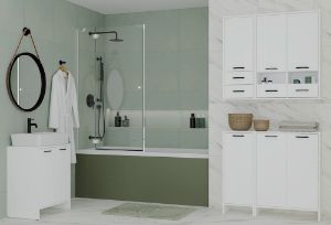 Obrazek Szafka łazienkowa wisząca Dalia W2D2P2S biały