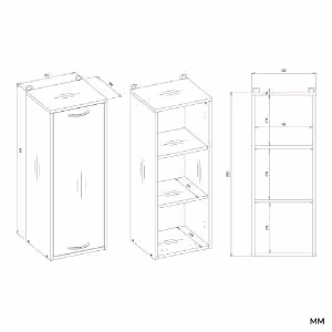 Obrazek Szafka łazienkowa wisząca Dalia W1D biały