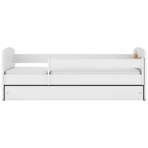 Obrazek Łóżko dziecięce Babydreams+SZ+M biały 70x140 zwierzęta