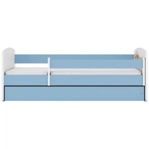 Obrazek Łóżko dziecięce Babydreams+SZ+M niebieski 70x140 zwierzęta