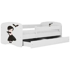 Obrazek Łóżko dziecięce Babydreams+SZ+M biały 70x140 Wednesday