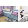 Obrazek Łóżko dziecięce Babydreams+SZ+M niebieski 70x140 Wednesday