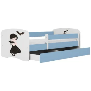 Obrazek Łóżko dziecięce Babydreams+SZ+M niebieski 80x160 Wednesday