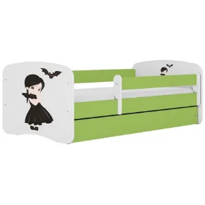Obrazek Łóżko dziecięce Babydreams+SZ+M zielony 80x160 Wednesday