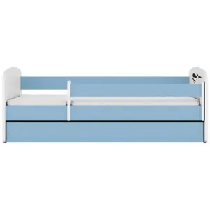 Obrazek Łóżko dziecięce Babydreams+SZ+M niebieski 80x180 Wednesday