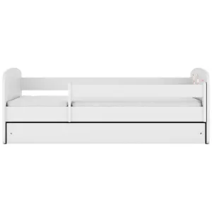 Obrazek Łóżko dziecięce Babydreams+SZ+M biały 80x160 tańczące króliczki