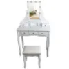 Obrazek Toaletka z taboretem Sylvia 9511 biała