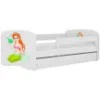 Obrazek Łóżko dziecięce Babydreams+SZ+M biały 70x140 syrenka