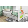 Obrazek Łóżko dziecięce Babydreams+SZ+M biały 70x140 syrenka