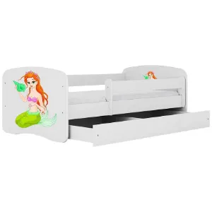 Obrazek Łóżko dziecięce Babydreams+SZ+M biały 80x160 syrenka