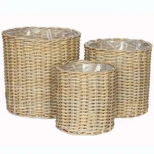 Obrazek Doniczka ratanowa 2472 42X42X42