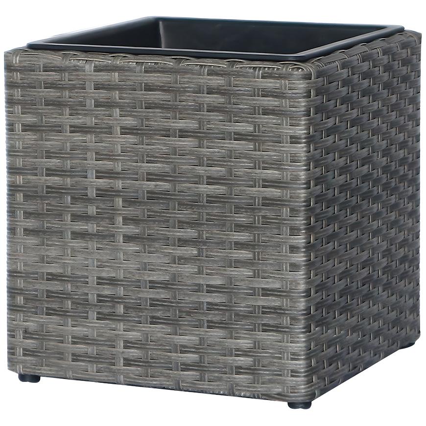 Doniczka alfena szara 28x28x28