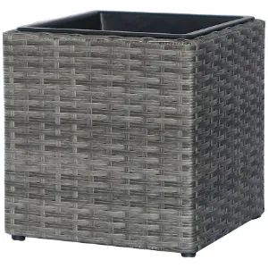 Obrazek Doniczka alfena szara 28x28x28