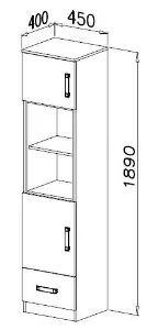 Obrazek Regał NR-4 Trafiko 45 różowy