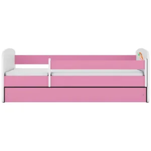 Obrazek Łóżko dziecięce Babydreams+SZ+M różowy 80x180 syrenka
