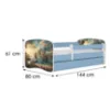 Obrazek Łóżko dziecięce Babydreams+SZ+M niebieski 70x140 statek
