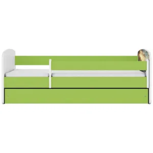 Obrazek Łóżko dziecięce Babydreams+SZ+M zielony 70x140 statek