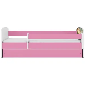 Obrazek Łóżko dziecięce Babydreams+SZ+M różowy 80x160 statek