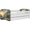 Obrazek Łóżko dziecięce Babydreams+SZ+M biały 80x180 statek