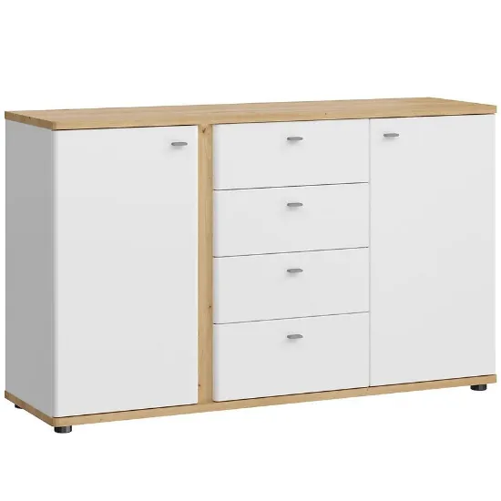 Obrazek Komoda Avila 2D4S AILK01 biały/dąb artisan