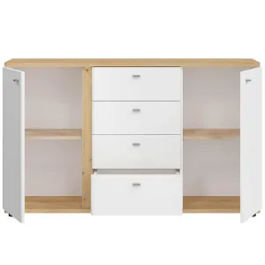 Obrazek Komoda Avila 2D4S AILK01 biały/dąb artisan