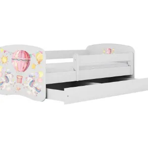 Obrazek Łóżko dziecięce Babydreams+SZ+M biały 70x140 balonik