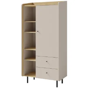 Obrazek Witryna Alessio AE5 2S1D Beż /Dąb