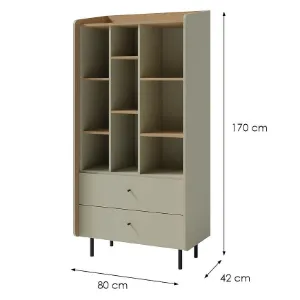 Obrazek Witryna Alessio AE6 2S Eukaliptus V/Dąb Baltic