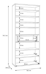 Obrazek Szafa na buty Tamworth KEDS721