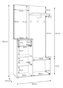 Obrazek Garderoba Tamworth KEDD02L