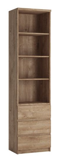 Obrazek Regał z szufladami Fribo 3S FRIR01 dąb ribbeck złoty