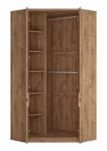 Obrazek Szafa narożna dwudrzwiowa Fribo FRIS05 dąb ribbeck złoty