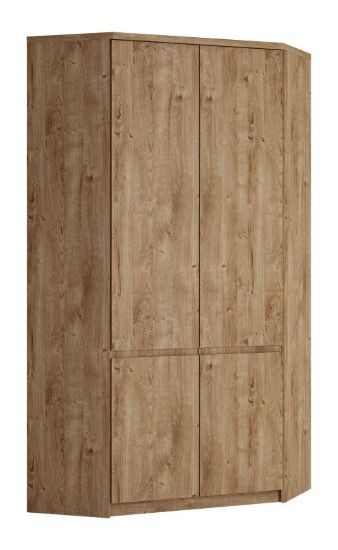 Obrazek Szafa narożna dwudrzwiowa Fribo FRIS05 dąb ribbeck złoty