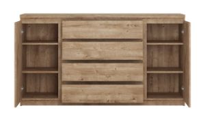 Obrazek Komoda dwudrzwiowa z szufladami Fribo FRIK02 dąb ribbeck złoty