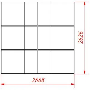 Obrazek Domek ogrodowy Caro 238x240x216 cm